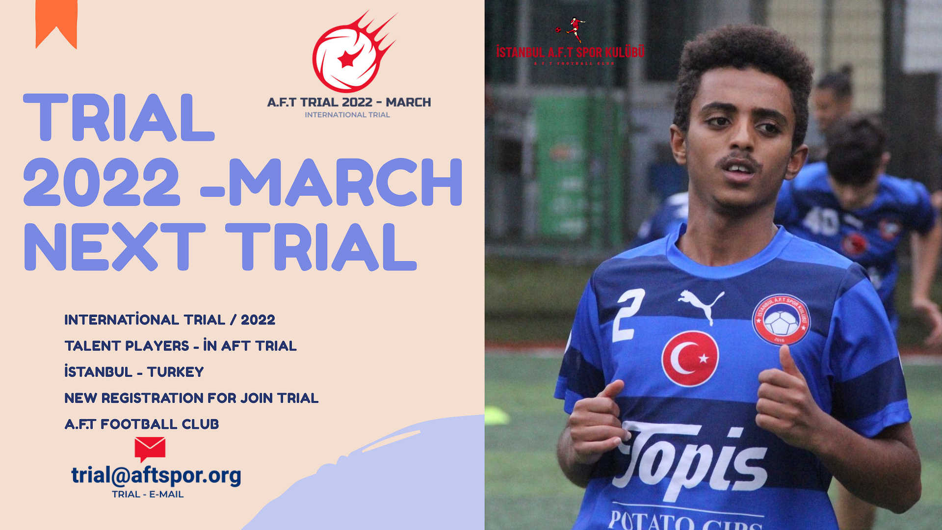 Next Trial March 2022- AFT SPOR TRIAL